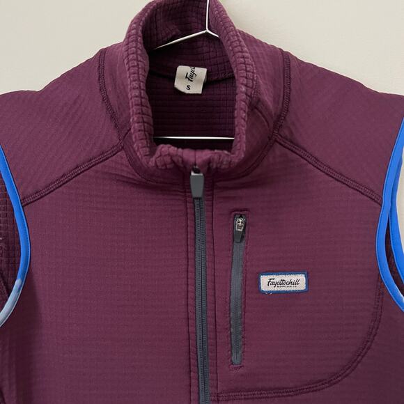 Fayettechill Outerwear LO Fleece Polartec Vest in Plum Size S - Picture 3 of 16